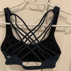Lululemon Free to Be Bra Wild - Size 2 - Navy